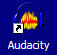 image of desktop icon for audacity program